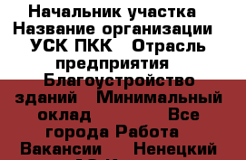 Начальник участка › Название организации ­ УСК ПКК › Отрасль предприятия ­ Благоустройство зданий › Минимальный оклад ­ 45 000 - Все города Работа » Вакансии   . Ненецкий АО,Кия д.